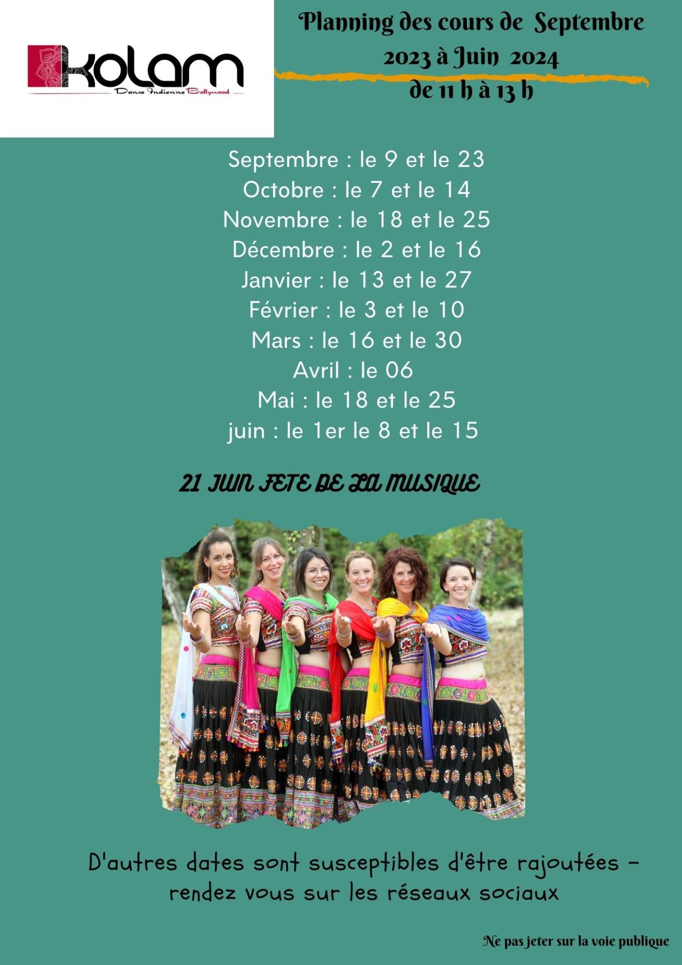 HORAIRES COURS 2023-2024
